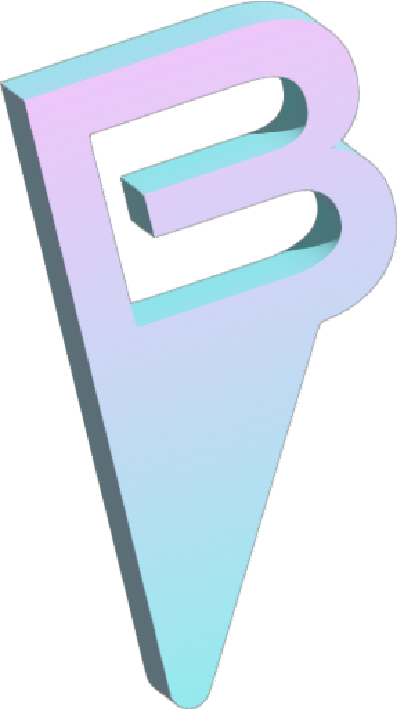 Navigational pinpoint with the letter b at the top - the bThere logo
