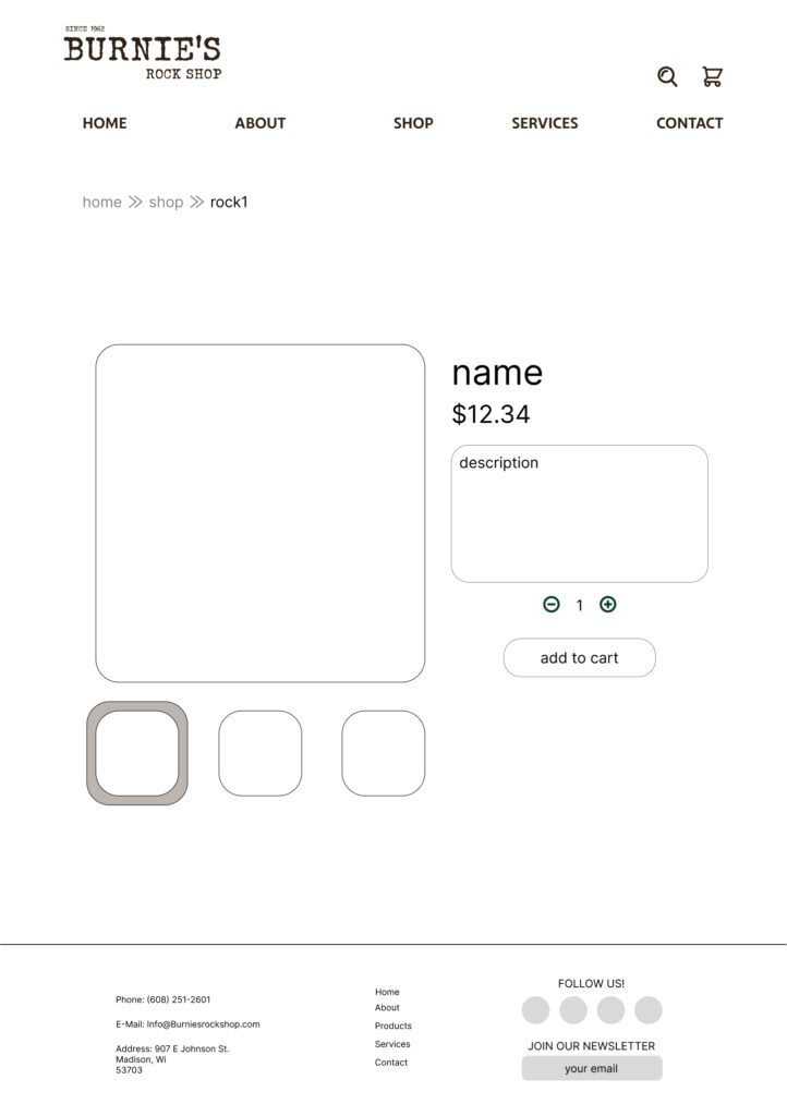 Webpage Wireframe